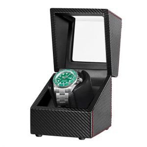 Automatic Watch Winder Silent Motor Carbon Fiber Watch Winding Storage Box Collection Holder Display Ultra-quiet Japanese motor