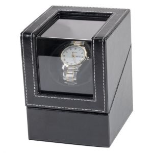 Mechanical Watch Winding Box USB Power Supply Black Motor Shaker With Acrylic Transparent Shell Display Mini Watch Winder Holder