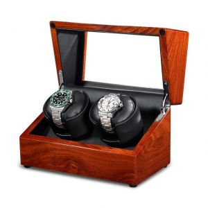 Watch Winder Motor for Automatic Mechanical Watch Luxury Dual Motor Shaker Watch AU/EU/US/UK Plug Black Clock Winder