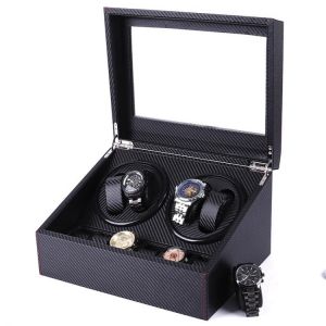 New Version 4 slots Quiet Shaker Motor Watch Winder Box wooden Watch Winder for automatic watches 200909-11