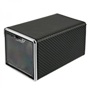 Automatic Rotation Watch Winder Display Box Transparent Cover Jewelry Storage Organizer with EU Plug #1