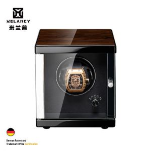 MELANCY New Arrival Watch Winder for Automatic Japanese Mabuchi Mute Motor Watches Storage Display Case Box gift