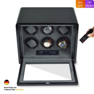 Automatic Watch Winder with 2 3 6 Slot Watches Box Quiet Japanese Mabuchi Motor Adjustable Modes Watch Winding Storage Case