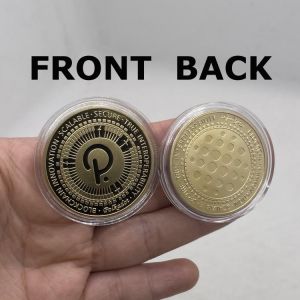 CO43 Polkadot  COIN Digital Money Gold Plated Crypto Coin Cryptocurrency BlockChain Innovation Collectible Great Gift