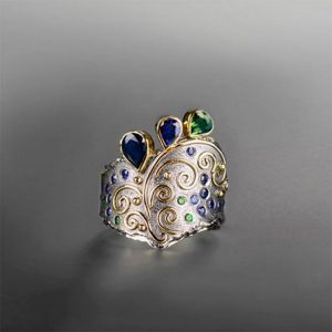 Unique Design Gorgeous Water Drop Mix Colour Crystal Ring For Women Romantic Wedding Party Geometric Jewelry Rings Wholesale