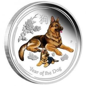 Australia Zodiac Animal Year of the Horse/Pig/Dog/Rat/ Silver Plated Painted Commemorative Medal Craft Collection Coins