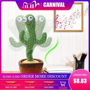 Lovely Talking Toy Dancing Cactus Doll Speak Talk Sound Record Repeat Toy Kawaii Cactus Toys Children Kids Education Toy Gift