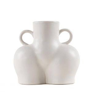 Merry Christmas Butt vase Home Simulation Human Body Art Vase Ceramic  Handicraft Decoration Ceramic Vase Desktop Decoration