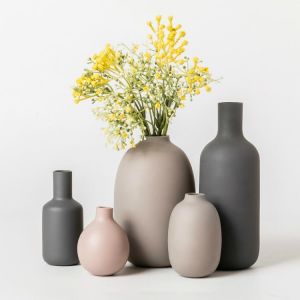 Nordic Ceramics Glass Vase Minimalism Modern Home Decoration Household