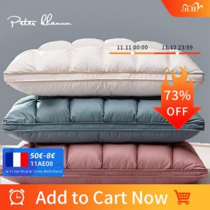 Peter Khanun 3D Bread Goose Down and Feather Bed Pillows for Sleeping 100% Cotton Cover with Natural Filling King Queen Size P01