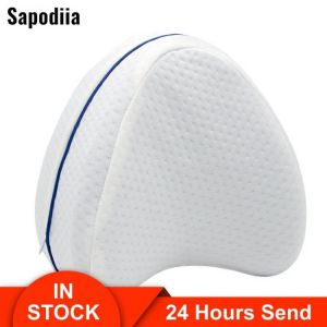 Pregnancy Body Memory Foam Pillow Orthopedic Knee Leg Wedge Foot Cushion for Side Sleeper Sciatica Relief or Pillowcase
