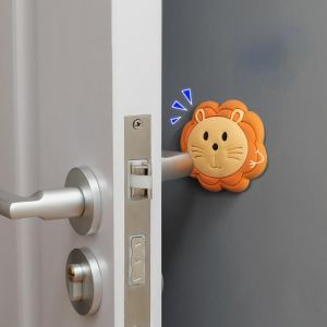 Cartoon Creative Door Stopper Crash Pad Wall Sticker Door Rear Refrigerator Bump Home Mute Thickened Silicone Protection