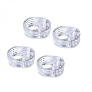 4pcs Door Stopper Transparent Silica Gel Door Handle Buffer Baby Safety Children Protection Shockproof Pad Furniture Protective