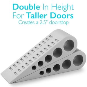 Safe Stopper Environmental Rubber Heavy Duty Extra Large Wide Door Wedge Floor Home Protector Stops Stoppers