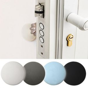 1/2/4 PCS Thickening Mute Door Stoppers Rubber Home Door Doorknob Back Fender Silencer Crash Pad Adhesive Wall Protectors Savior