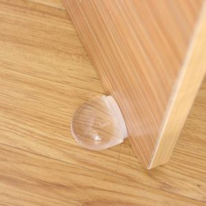 1pcs Acrylic Door Stopper Non Punching Sticker Self Adhesive Door Stopper Door Holders Catch Floor Mounted Nail-free Door Stops