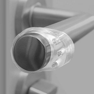 4pcs Door Stopper Transparent Silica Gel Door Handle Buffer Wall Protection Doorknob Bumper Walls Protective Anti-collision Ring