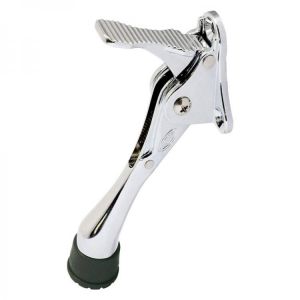 1Pc Door Stopper Kickdown Door Stops Heavy Door Stopper with Rubber Tip Spring Lever