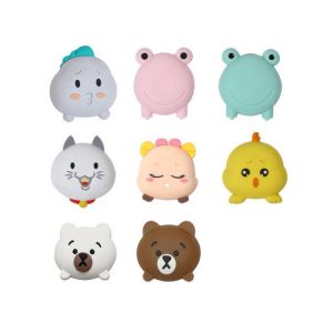 Lovely Silicone Anti-collision Paste New Thickened Door Handle Toilet Table Stopper Cartoon Buffer Silent Protection Pad Set