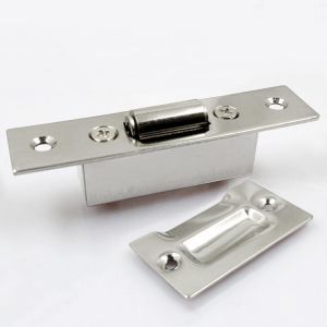 1pcs Stainless Steel Door Touch Bead Magnet Hidden Lock Buckle Use KTV Hotel Cupboard Wooden Door Furniture Hardware Accessories