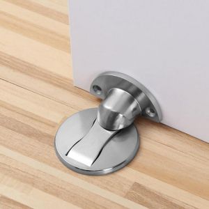 Magnetic Door Stop Zinc Alloy Door Stop Hidden Door Frame Grab Nail-free Door Stop Furniture Hardware