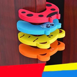 3Pcs Door Stops Stopper For Baby Protector Safety  Creative Children's Cartoon Animals Exit Card Door Clamp EVA Door Blocked
