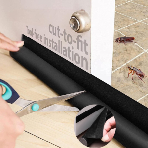 Door Draft Stopper Weather Stripping Door Sweep Adjustable Under Door Draft Blocker Insulator Self-adhesive Wind Blocker Stopper