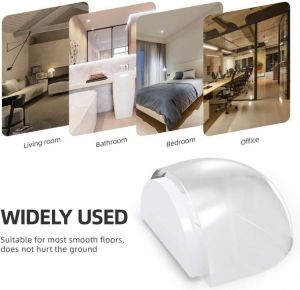 1Pc Door Stopper No Need Punch Transparent Self Adhesive Door Holder Stop For Home Office Protect Walls Furniture Wholesale