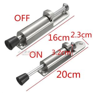 Hot Heavy Duty Door Stopper Zinc Alloy Soft Rubber Foot Spring Loaded Easily Step-On Door Stoppers Holder tope puerta Hot Sale