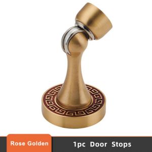 1PC Wood Door HolderHeavy Duty Powerful Magnetic Door Stopper Solid Brass Door Holder Doorstop  Home Office Golden Door stops