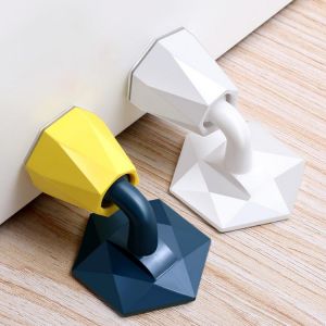 Mute Non-punch Silicone Door Stopper Touch Toilet Wall Absorption Door Plug Anti-bump Door Holder Gear Gate Resistance