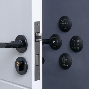 NEW 4PCS TPR Doorknob Self Adhesive Wall Protectors Door Handle Bumpers Buffer Guard Stoppers Silencer Crash Pad Doorknob Lock