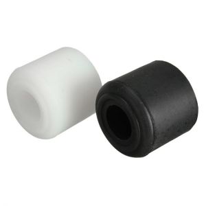 MTGATHER 1Pcs Black White Rubber Door Stop Stopper Cylinder Jam Wedge Floor Holder 28mm Hot Sale
