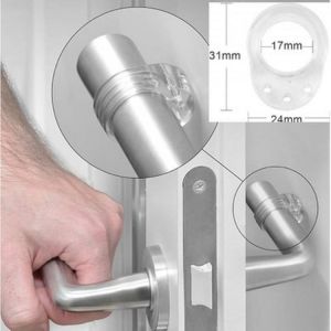 1PC Transparent Protectors Door Handle Bumpers Buffer Guard Stoppers Silencer Crash Pad Doorknob Lock Protect Walls