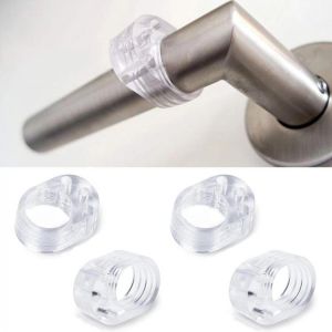 4pcs Door Stopper Wall Protection Handle Anti-Collision Bumper Buffer To Protect Walls and Furniture Door Stop Kitchen Bedroom