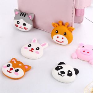 Animal Silicone Wall Protector Door Handle Bumper Guard Stopper Self Adhesive Rubber Round Door Crash Pad Anti-slip Sticker