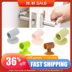 1Pcs Door Handle Crash Pad Self Adhesive Wall Protectors Mute Silencer Fender Handle Crash Pad Bumper Guard Rubber Stopper New
