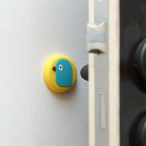 1Pcs Cartoon Silicone Door Stopper Self Adhesive Wall Protectors Crash Pad Doorknob Lock Buffer Guard Stoppers Protective Pad