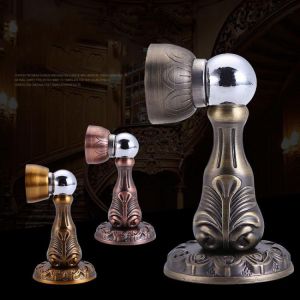 Bronze Retro Design Zinc Alloy Magnetic Door Stop Stopper Holder Catch Floor Fitting With Screws For Family Home Etc