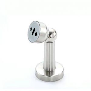 Magnetic Door Stops Silver Stainless Steel Stopper Fitting With Screws for Doors Furniture Home Hardware