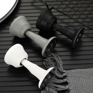 Silicone Mute Self Adhesive Door Stopper Non Drilling Sticker Door Suction Wall Protectors Hidden Door Holders Hardware Protect