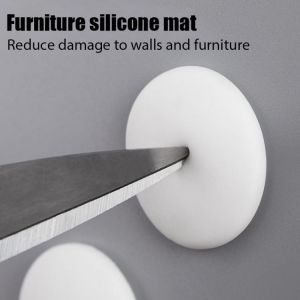 Silicone Crash Pad Home Anti-collision Strong Sticky Door Back Handle Bumper Touch Refrigerator Sucker Foot Pad