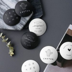 4 Pieces Round Silicone Door Handle Bumpers Self-adhesive Punch-free Wall Protector Pads Household Anti-collision Door Stoppers