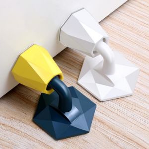 1 PC Silicone Door Stop Stopper Home Adhesive Door Wall Bumper Practical Floor Protective Pad Holder Wall Protectors Bumper