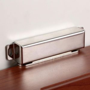 1set Magnetic Catch w/screw 95*23mm Silver Metal Door Stopper Attract  Holder Home Furniture Hardware Magnet Latch Closure Catch