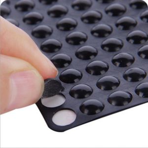 100pcs 8mm Door Stops Self Adhesive Anti Slip Silicone Pads Cabinet Bumpers Rubber Damper Buffer Cushion Furniture Hardware