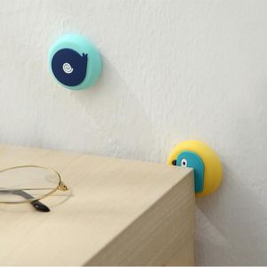 Door Handle Bumper Rubber Lock Crash Mat Pad Wall Rubber Shock Cushion Cute Cartoon Door Rear Cushioning Crash Pad Kids Safety