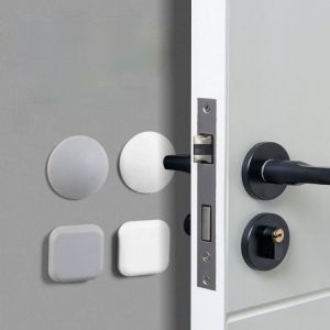 1/2Pcs Self-adhesive Door Stops Silicone Damper Bumpers Crash Pad Cabinet Wall Protector Pads Household Anti-collision