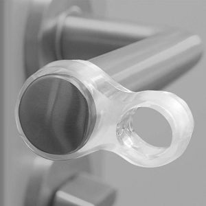 1pc Pvc Door Stop Transparent Wall Protector Furniture Door Stopper Kitchen Bedroom Handle Bumper Guard Stopper Baby Safety