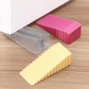 1pcs Safety Silicone Door Stop Block Wedge Doorstops Door Handle Stopper Home Office Door Rear Retainer Anti-collision Stopper